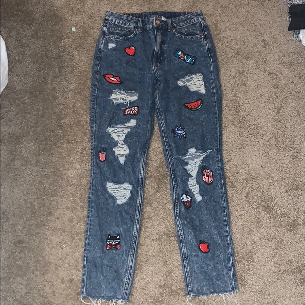 Fun Patched Jeans!